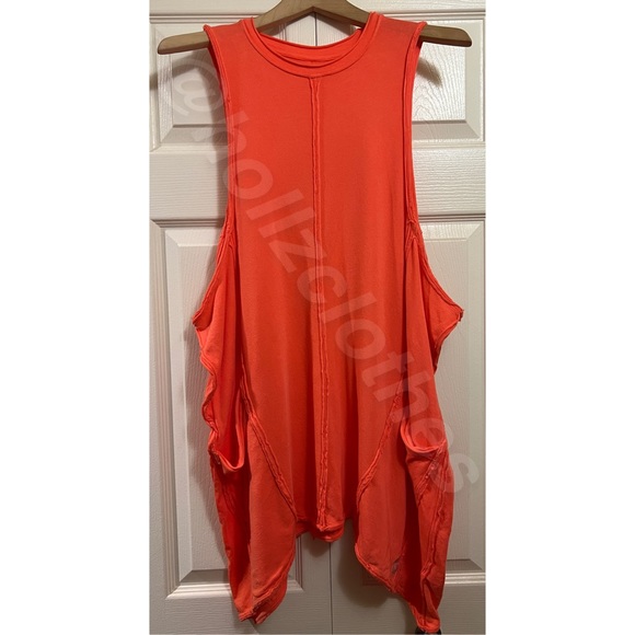 ❌SOLD❌ NWOT Free People Sleeveless Patch Pocket Dress Coral ❌SOLD❌ - Picture 2 of 12